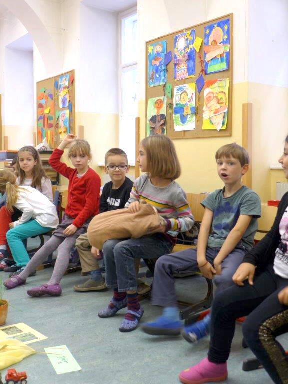 Kinder in der Evangelischen Volksschule Leopoldstadt